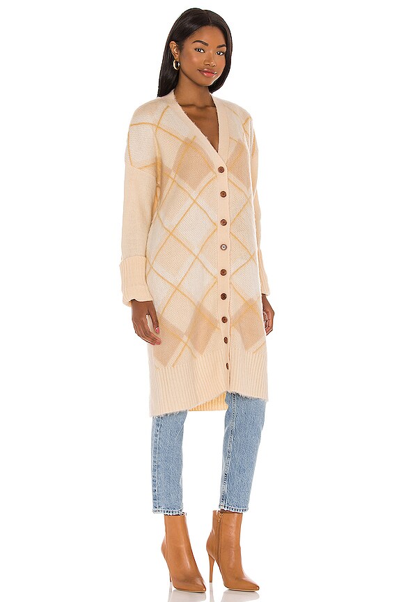 view 2 of 3 CÁRDIGAN LOUELLA in Argyle Stone