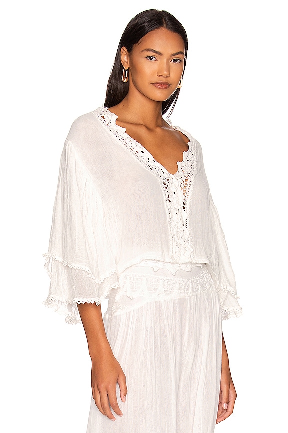 view 2 of 4 Halogen Top in White Gauze