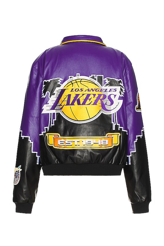 view 2 of 6 Skyline LA Lakers Jacket in Black & Purple