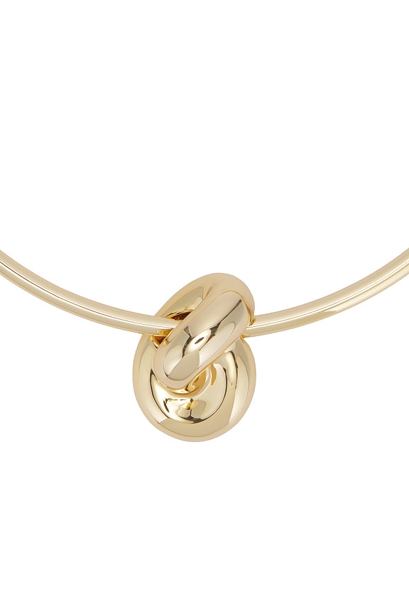 view 2 of 4 Thin Knot Choker in Yellow Gold