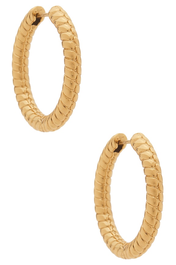 view 1 of 3 PENDIENTES HUGGIE MADISON in Yellow Gold