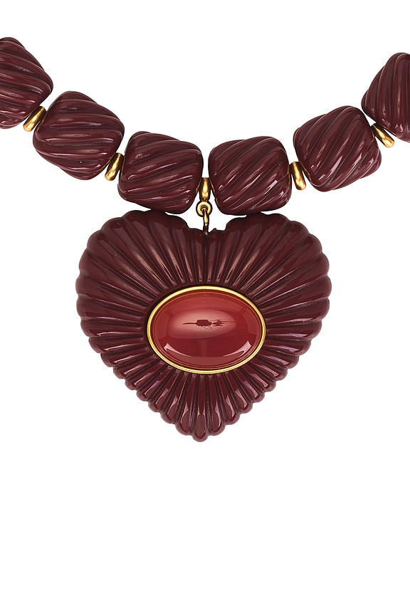 view 2 of 4 Lira Necklace in Burgundy