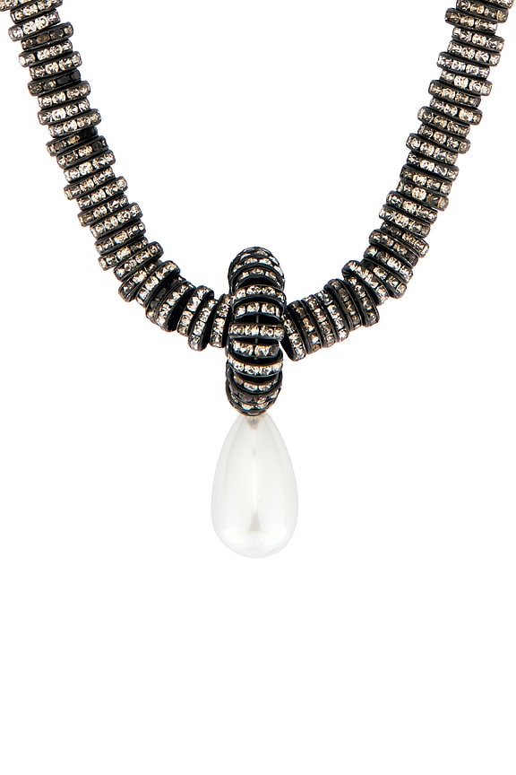 view 2 of 3 COLLAR COLGANTE PEARL in Black