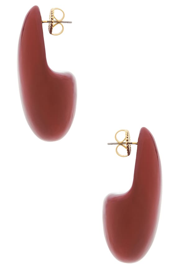 view 2 of 2 BOUCLES D'OREILLES MUSGRAVE in Burgundy