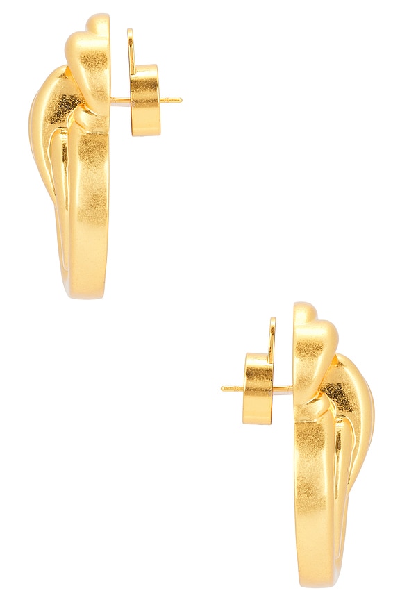 view 2 of 2 PENDIENTES VISTOSOS KNOT in Gold