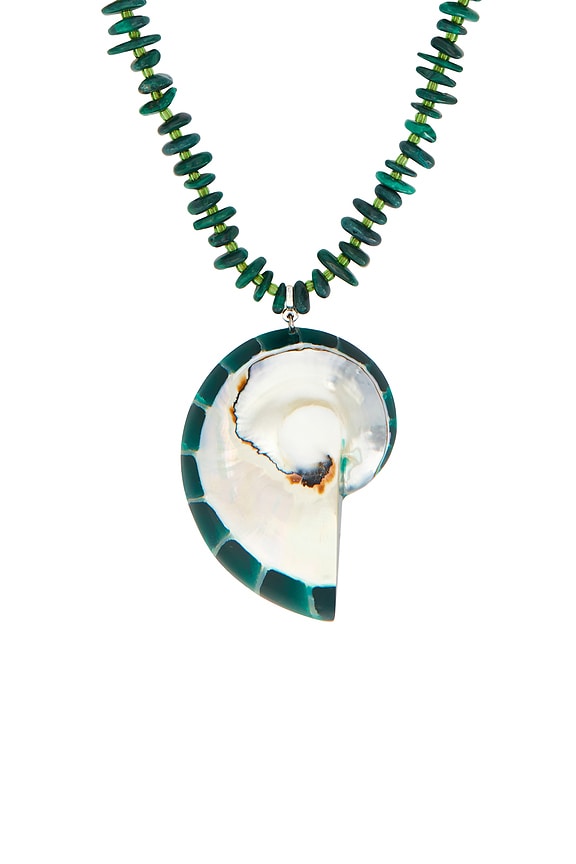 view 2 of 3 COLLIER PENDENTIF À PERLES TORTUGAS in Green