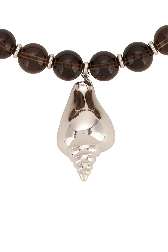 view 2 of 4 Eos Necklace in Brown & Silver
