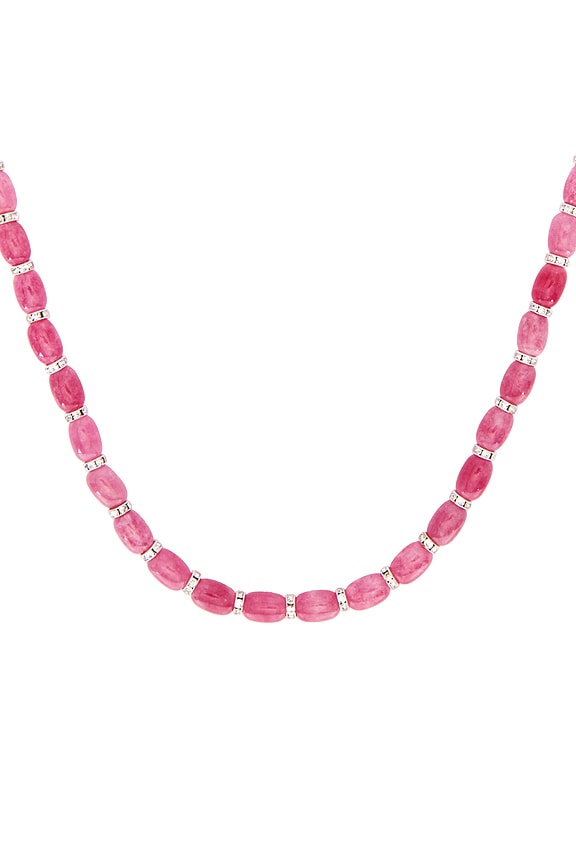 view 2 of 3 Donna Linea Necklace in Pink