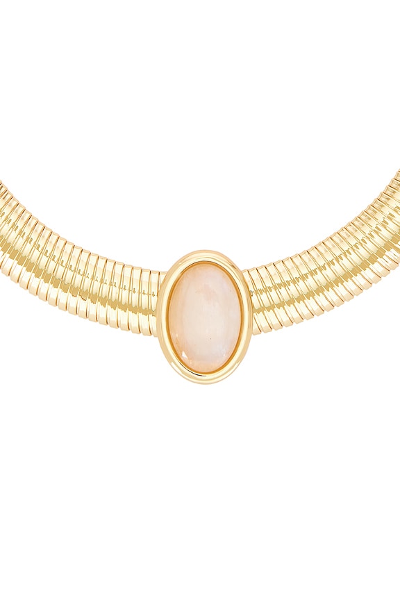 view 2 of 3 Opyum Necklace in Gold & White