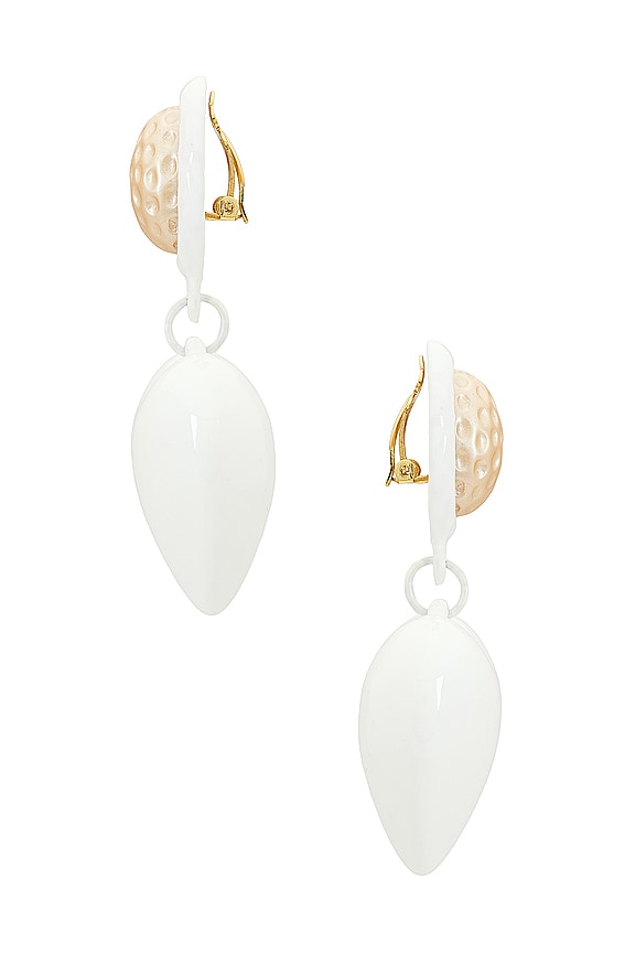 view 2 of 2 BOUCLES D'OREILLES PEGGY in White