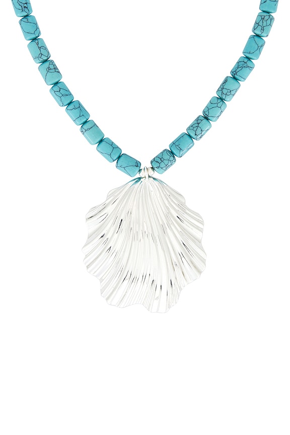 view 2 of 2 Leone Necklace in Turquoise & Silver
