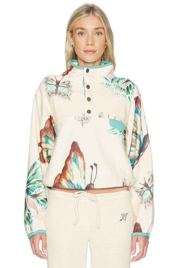 view 2 of 5 SHERPA FLEECE 풀오버 in Cream