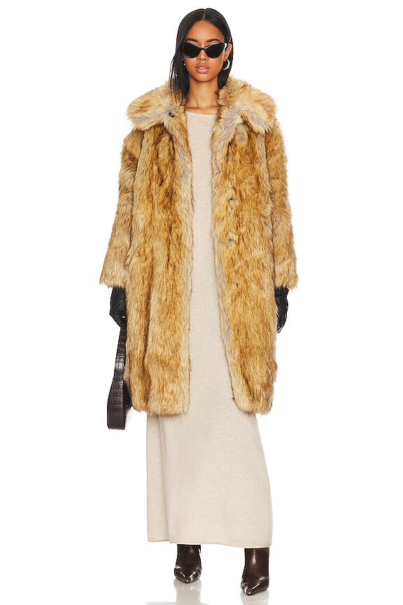 view 2 of 5 MANTEAU KATRINA in Natural Fox