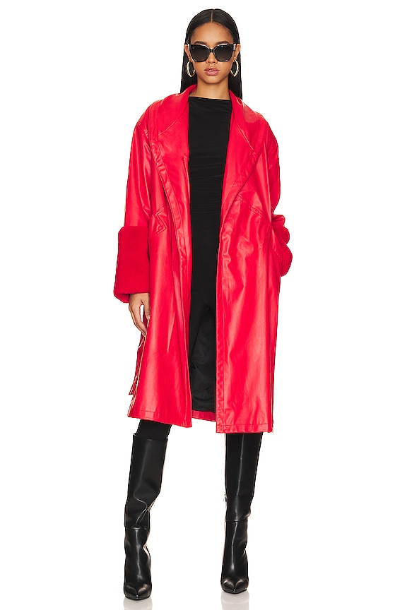 view 2 of 4 Bailey Coat in Red