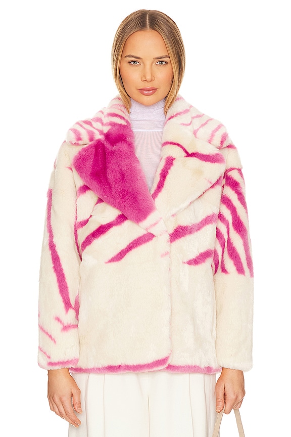 view 2 of 5 MANTEAU RITA in Pink Stripe
