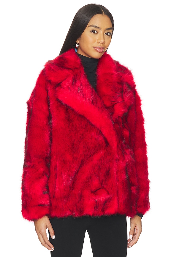 view 2 of 4 Rita Coat in Red