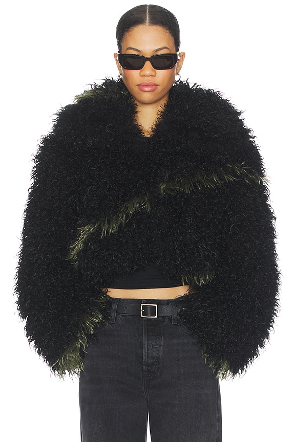 view 2 of 5 BLOUSON SPUN in Black