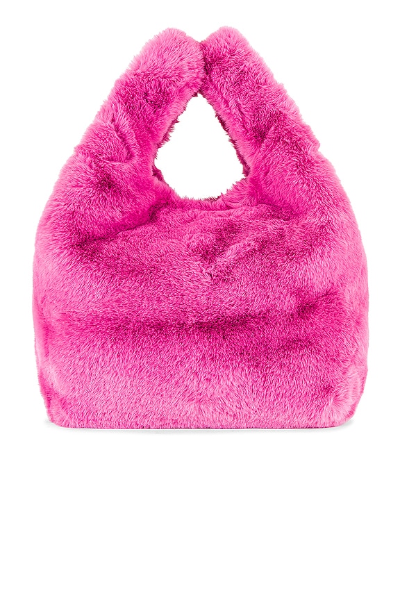 view 2 of 4 Bertha Faux Fur Bag in Bubblegum Pink