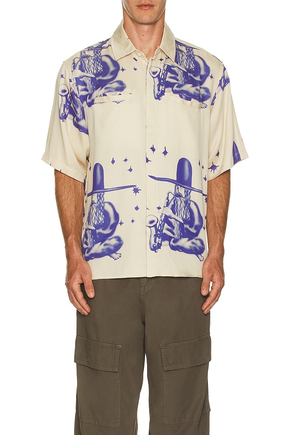 view 3 of 3 Flute Button Up Shirt in Birch