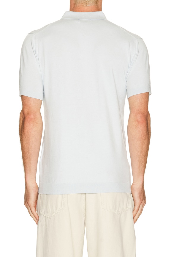 view 2 of 5 Ridge Knitted Polo in SKYWRITING