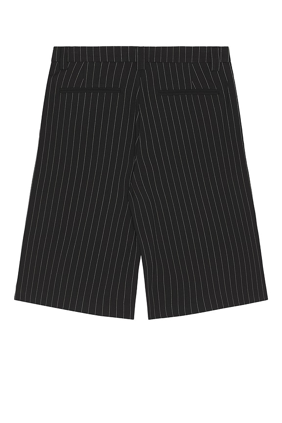 view 2 of 5 Pinstripe Goliath Baggy Shorts in Black