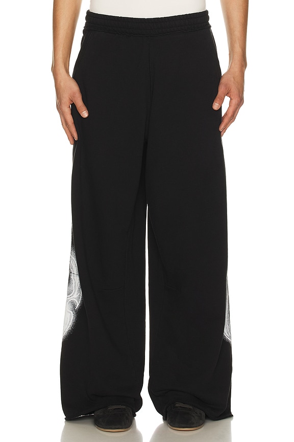 view 2 of 6 Gothic Printed Joggers in Black