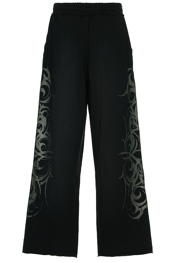 view 2 of 5 Tattoo Monster Jogger in Washed Black
