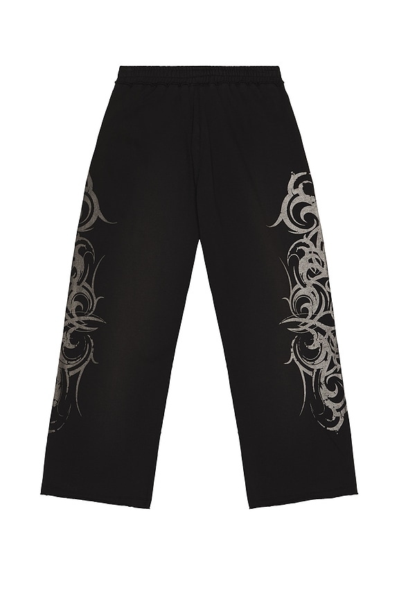 view 2 of 5 Tattoo Monster Jogger in Washed Black