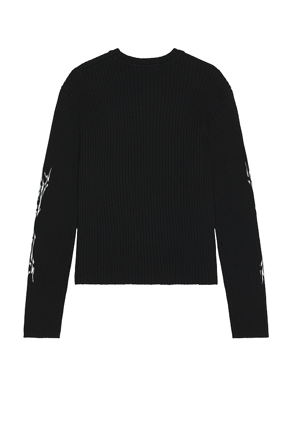 view 2 of 4 Tattoo Ribbed Knit Jumper in Black