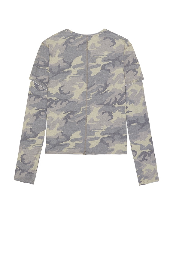 view 2 of 4 Double Layer Mist Long Sleeve Tee in Camo