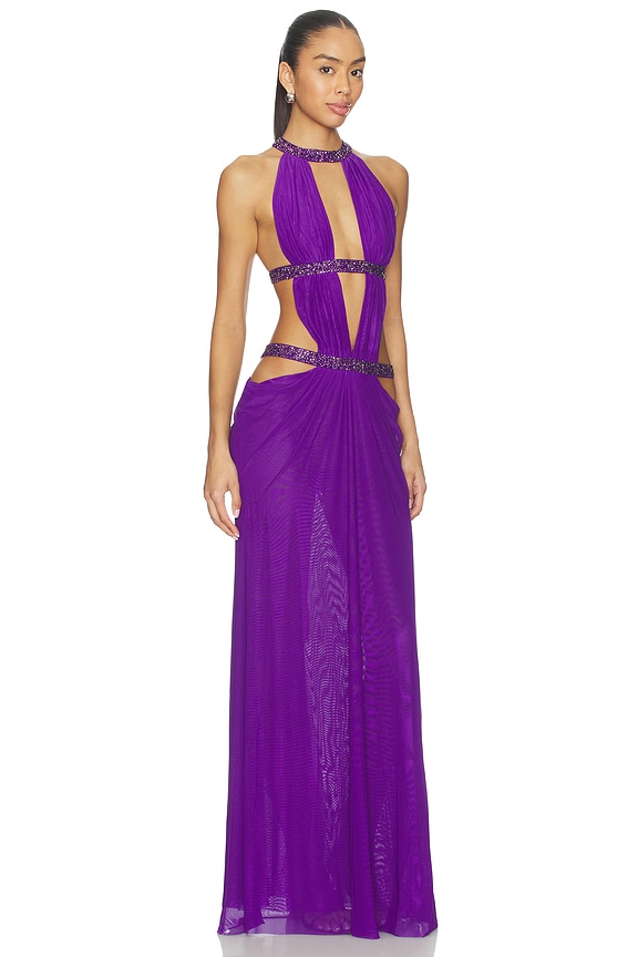 view 2 of 4 VESTIDO CUT OUT MAXI in Purple