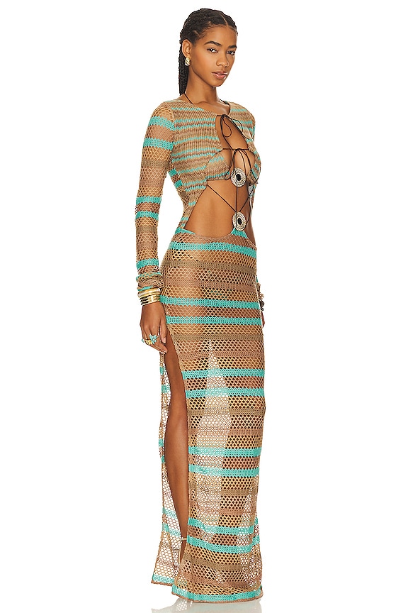 view 2 of 5 ROBE MAXI ALLURE in Multi