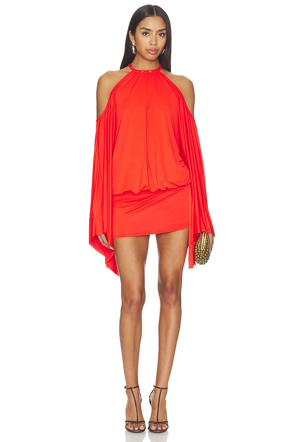 view 2 of 4 ROBE BEADED TROPICAL BATWING  in Orange