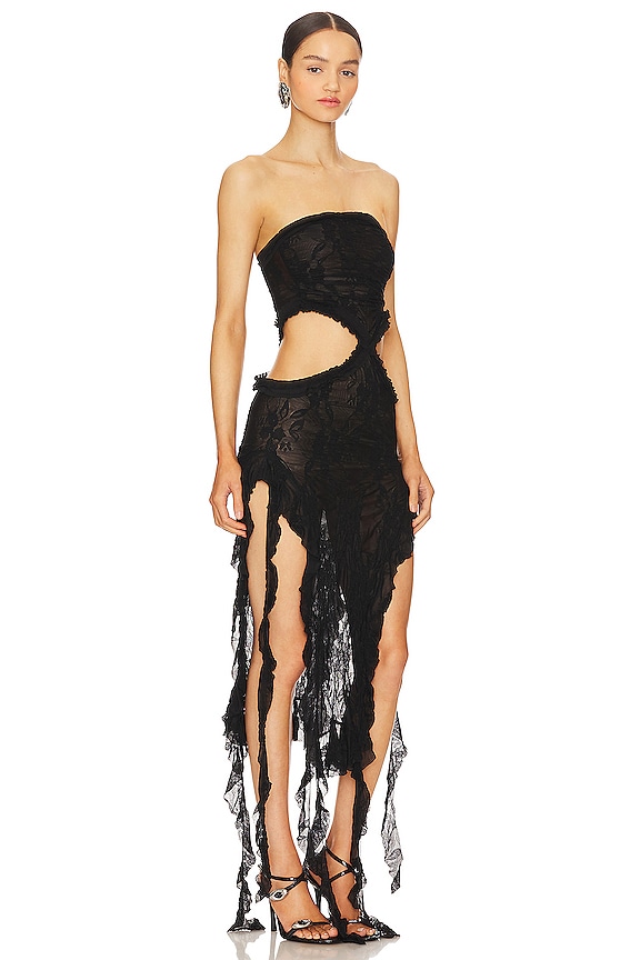 view 2 of 3 ПЛАТЬЕ SCRUNCH in Black