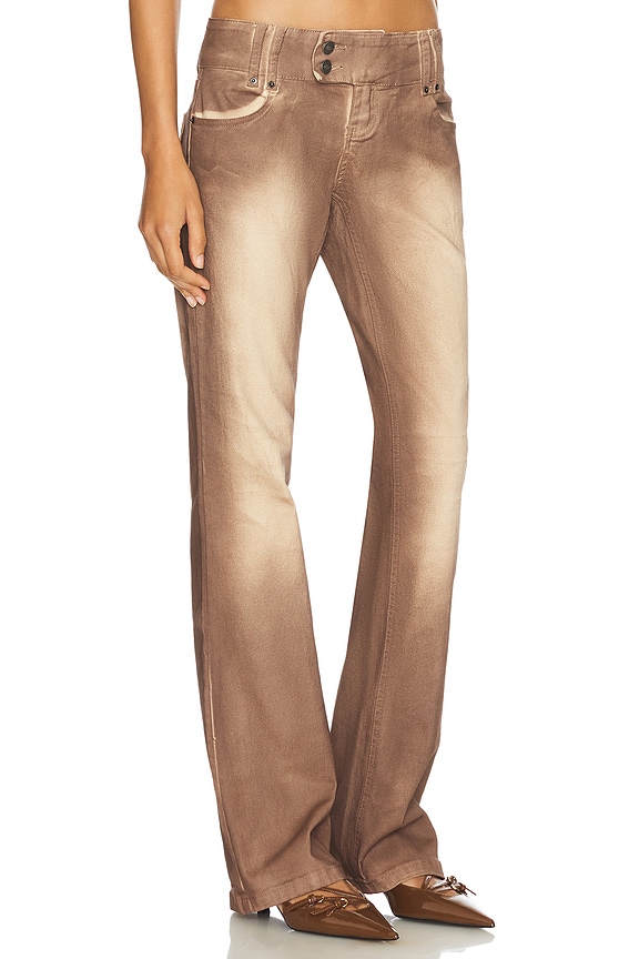 view 2 of 4 Slim Stretch Bootcut Jeans in Pink Wash