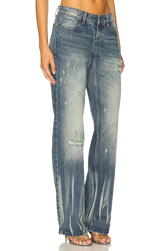 view 2 of 6 Hunter Straight Leg in Blue Wash