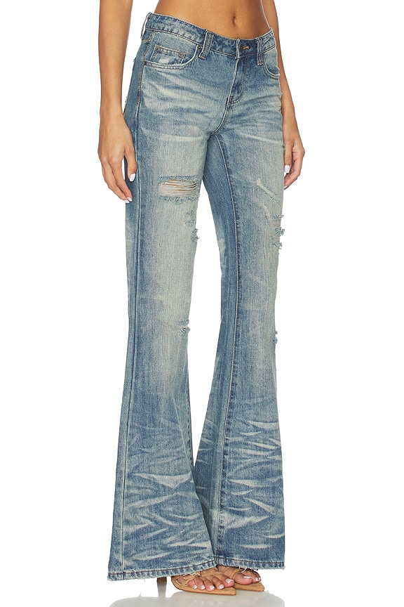 view 2 of 6 Drift Flare in Light Wash