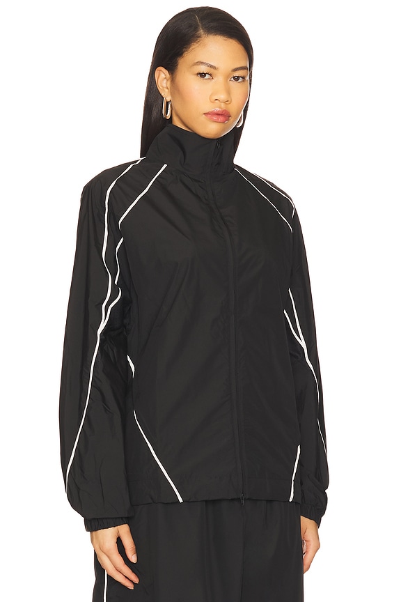 view 2 of 4 Micro Fibre Track Jacket in Black