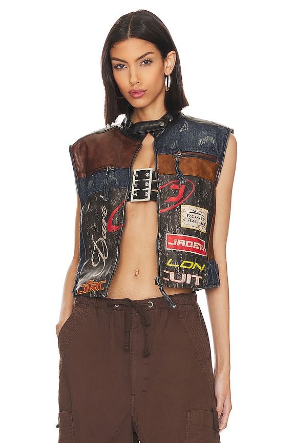 view 2 of 6 Daytona Zip Off Sleeve Moto Jacket in Mutli