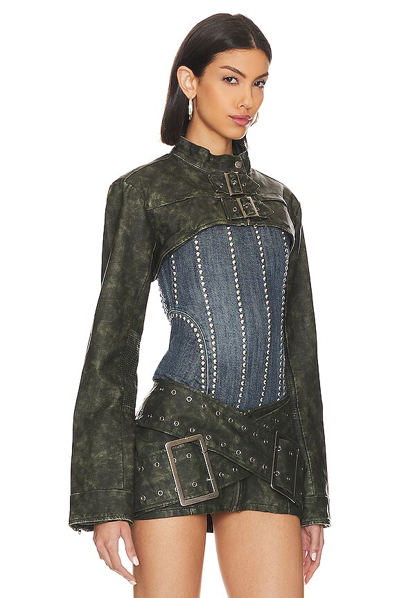 view 2 of 4 CHAMARRA ULTRACORTA ASSASSIN in Charcoal