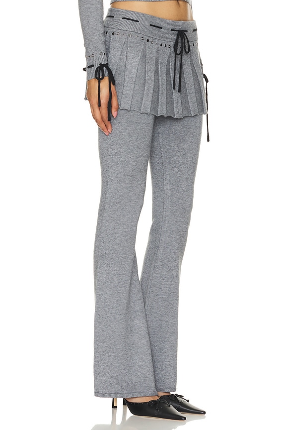 view 2 of 4 KNITTED SKIRT トラウザー in Grey