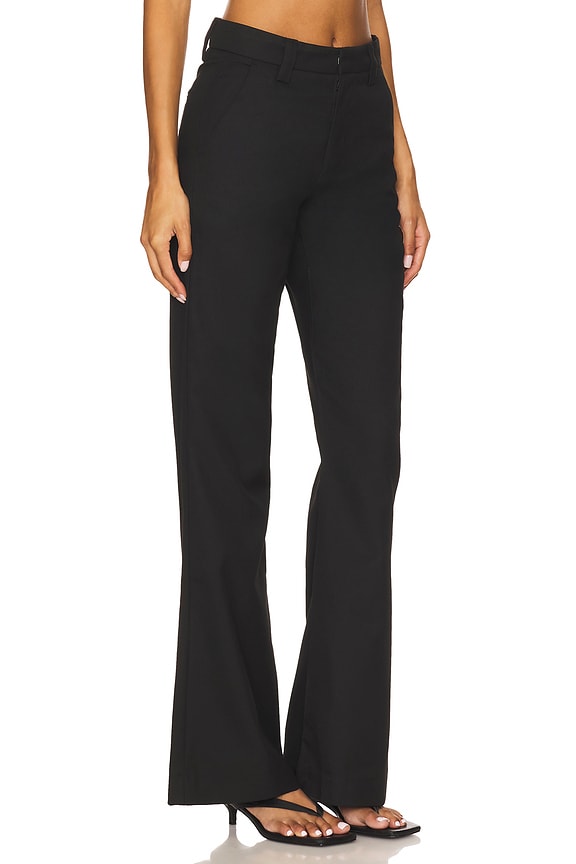 view 2 of 6 Stacked Bootcut Suit Pant in Black