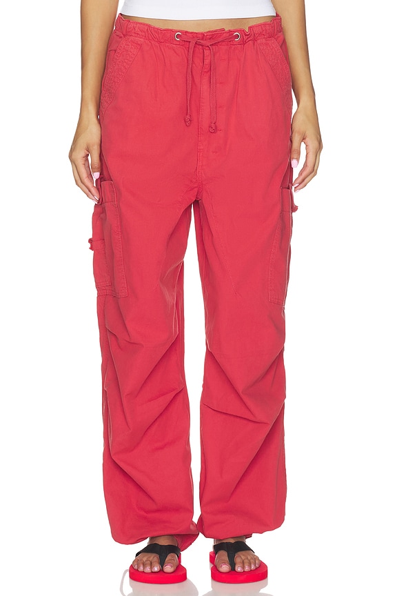 view 2 of 7 PANTALON PARACHUTE  in Red