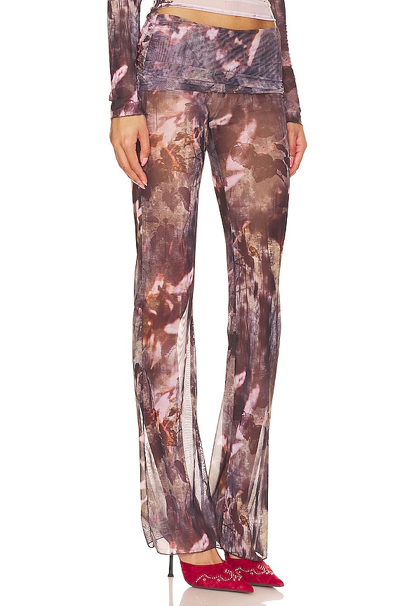 view 2 of 4 Printed Fold Over Trousers in Multi