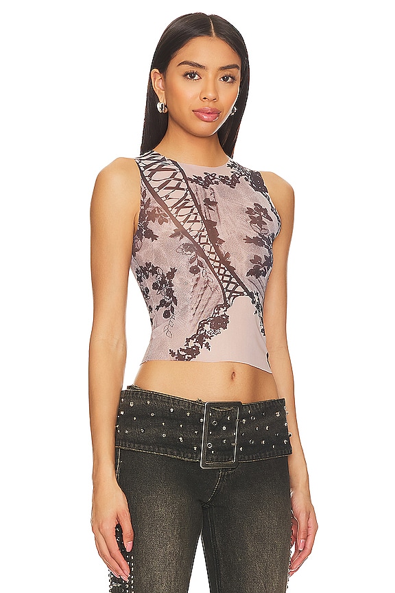 view 2 of 4 МАЙКА MESH EDGE in Black & White Multi