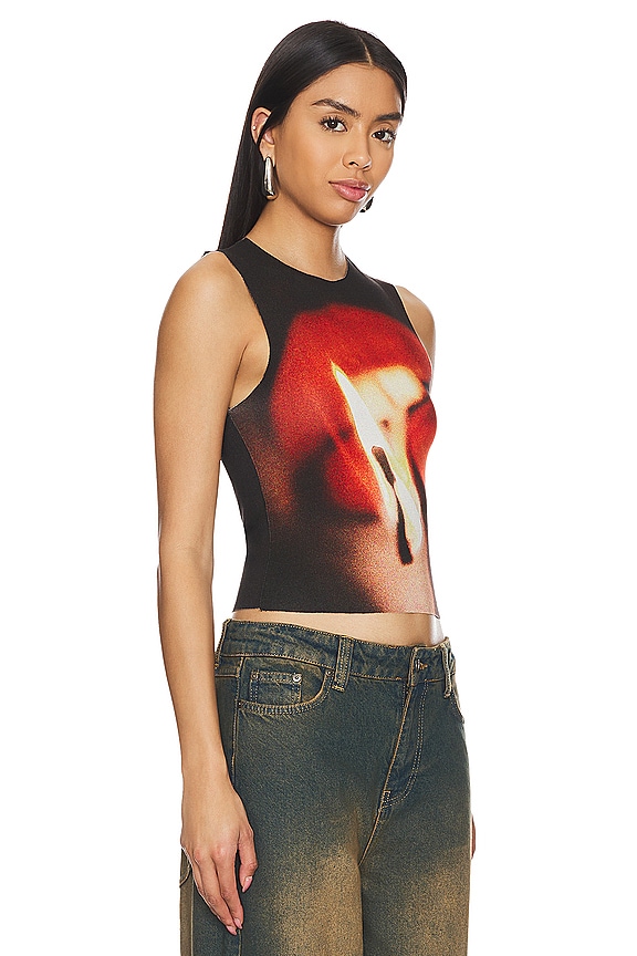 view 2 of 4 Slinky Tank Top in Flame Lips