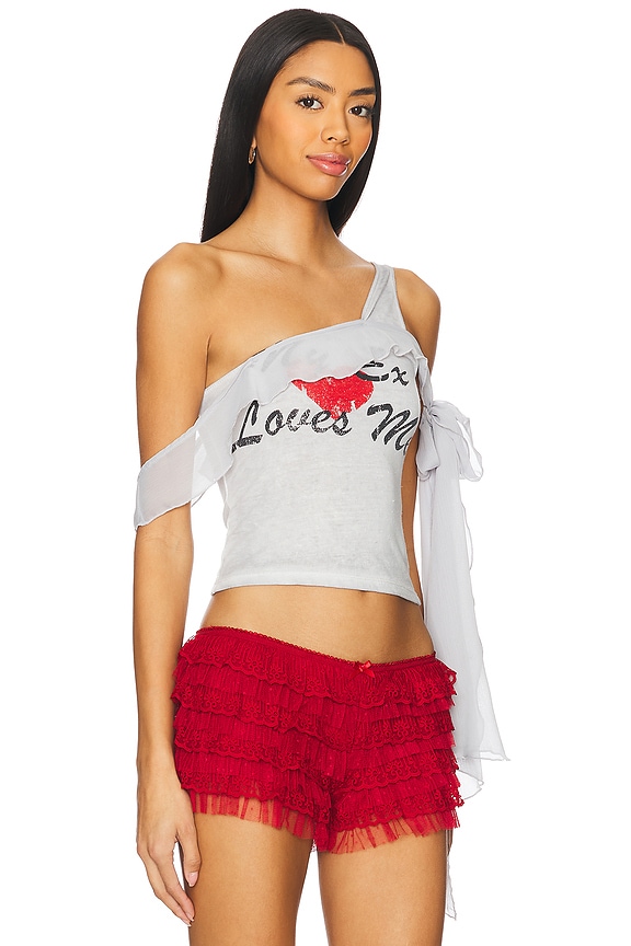 view 2 of 5 Asymmetric Tee in Grey