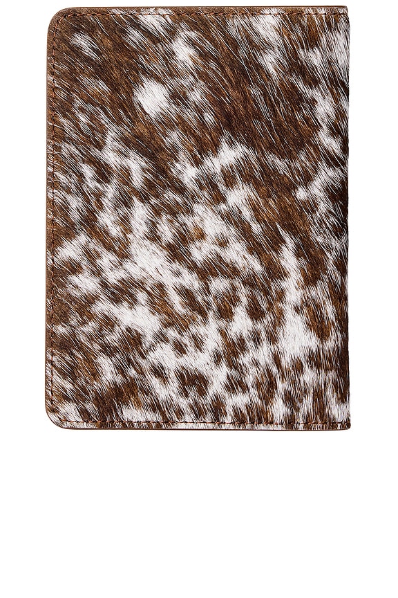 view 2 of 6 Cow Print Small Travel Wallet in Brown