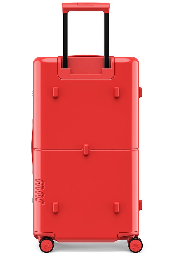 view 2 of 7 Checked Trunk in Cherry Red