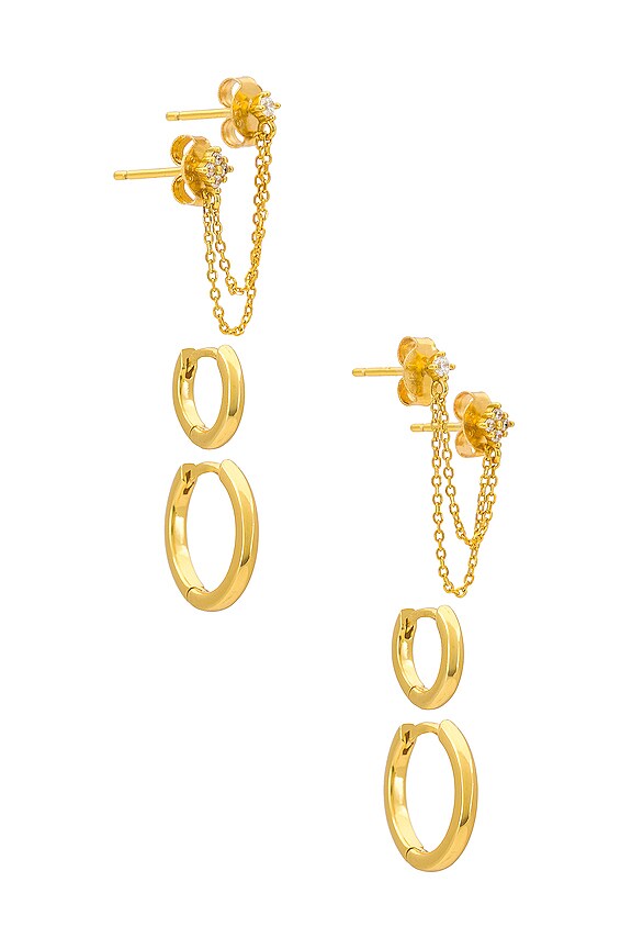 Jackie Mack Aura Piercing Party Set II in Gold | REVOLVE